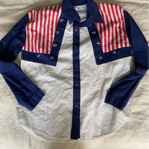 Patriotic vintage western shirt